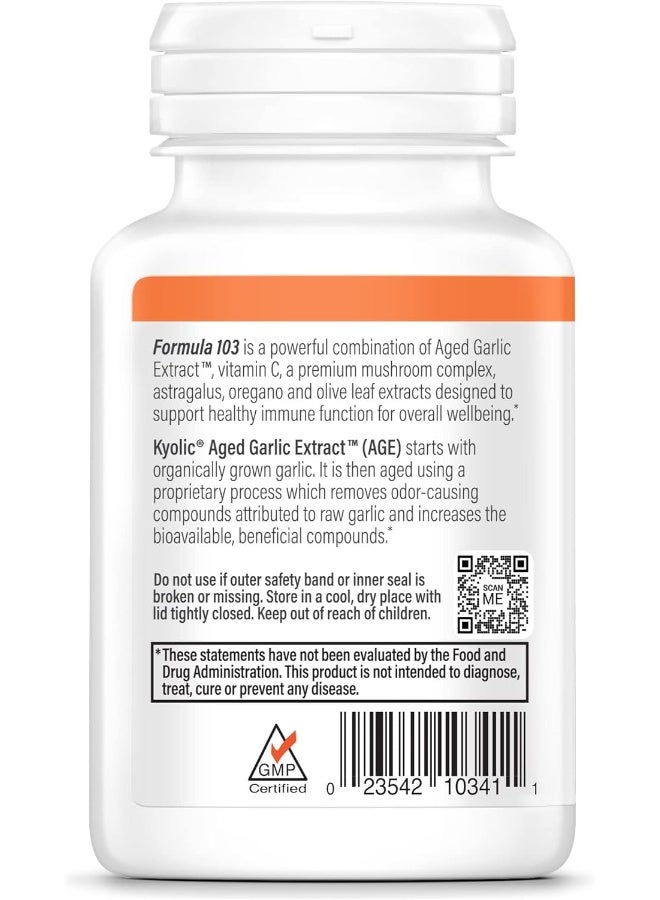 Kyolic Aged Garlic Extract Immune Support 100 Capsules Packaging May Vary - Image 4
