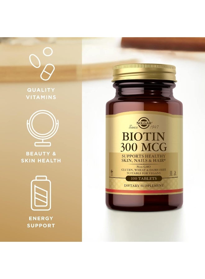 Solgar Biotin 300 mcg - 100 Tablets Packaging May Vary - Image 3