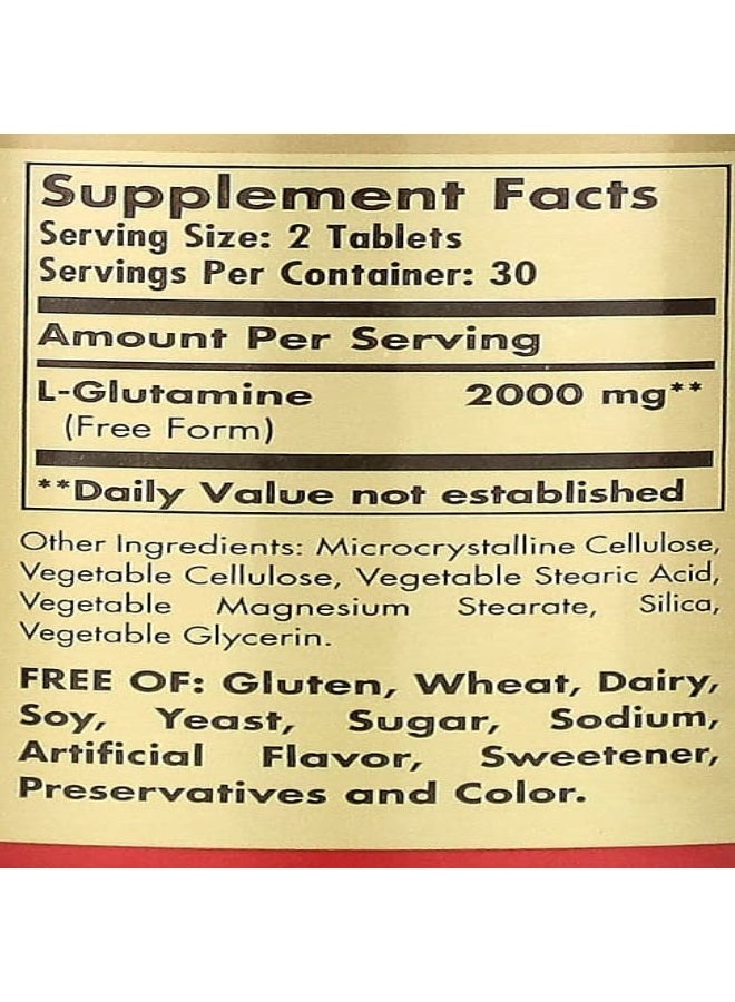 L-Glutamine, 1000 mg - 60 Tablets