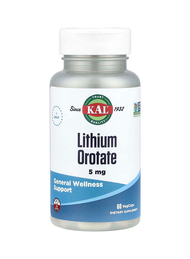 كال أوروات الليثيوم - 60 كبسولة نباتية 5 ملغ - Image 1