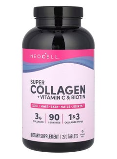 NEOCELL Super Collagen, + Vitamin C & Biotin, 270 Tablets Packaging May Vary  - Image 1