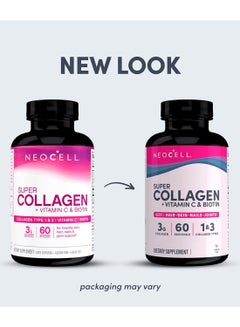 NEOCELL Super Collagen, + Vitamin C & Biotin, 270 Tablets Packaging May Vary  - Image 2