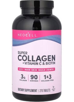Super Collagen + Vitamin C & Biotin 270 Tablets Packaging May Vary