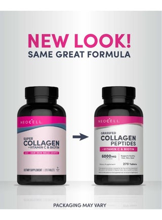 Grassfed Collagen Peptides + C And Biotin 270 Caplets - pnsku/N23978892A/45/_/1748853777/ec01774f-763f-4f95-8a3c-90a8861cf524