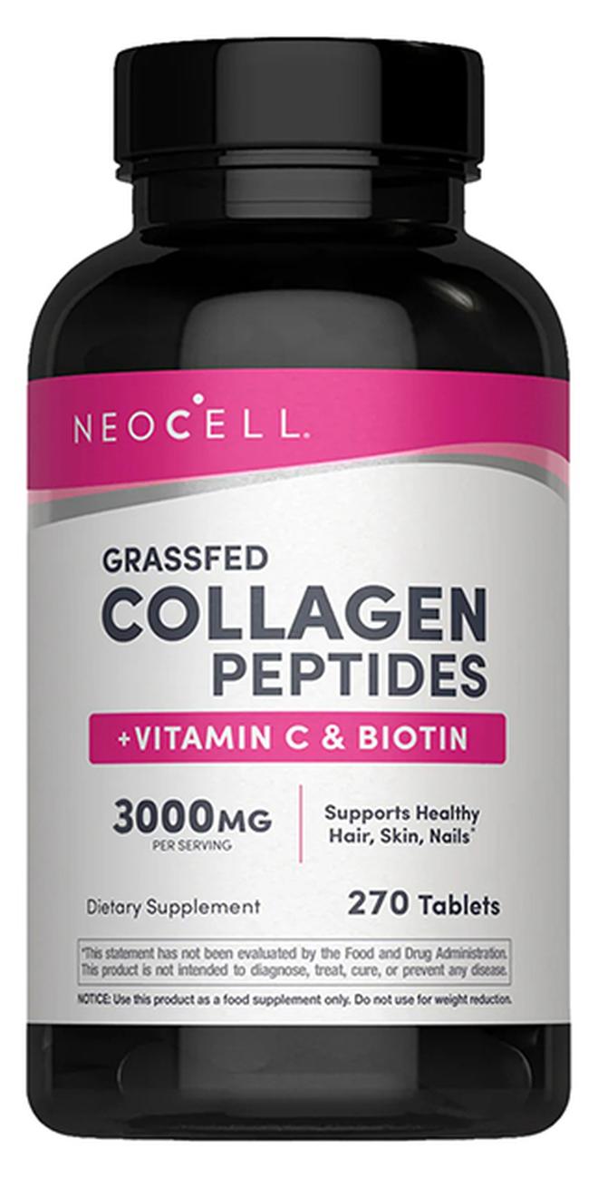 NEOCELL Grassfed Collagen Peptides + C And Biotin 270 Caplets- 3000 Mg - Image 1