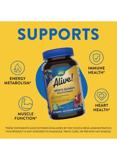 Nature's Way Alive Men's Gummy Multivitamin - 60 Gummies  - Image 5
