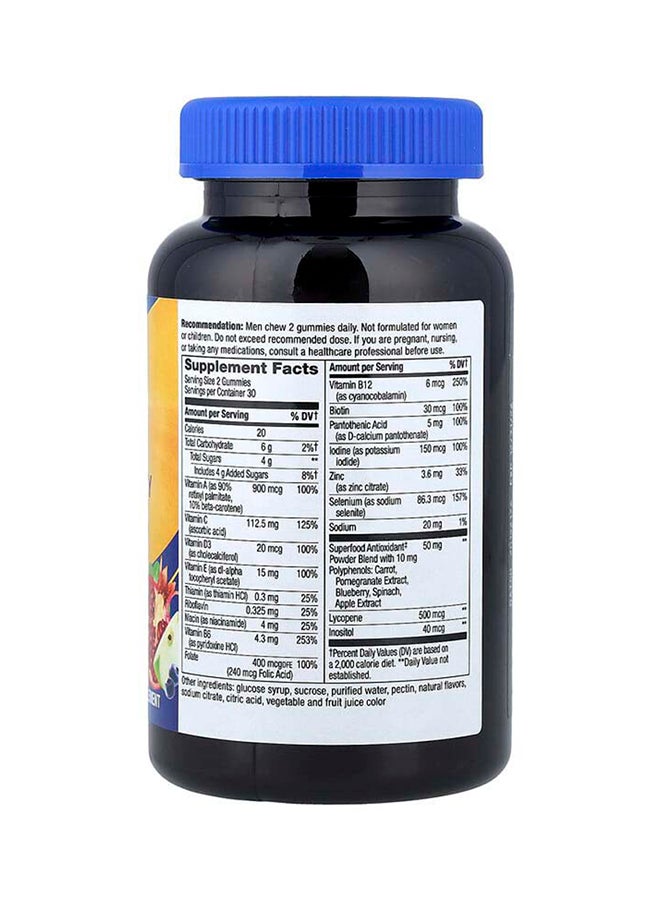 Nature's Way, Alive!Â® Men's Gummy Multivitamin, Fruit, 60 Gummies - Image 2