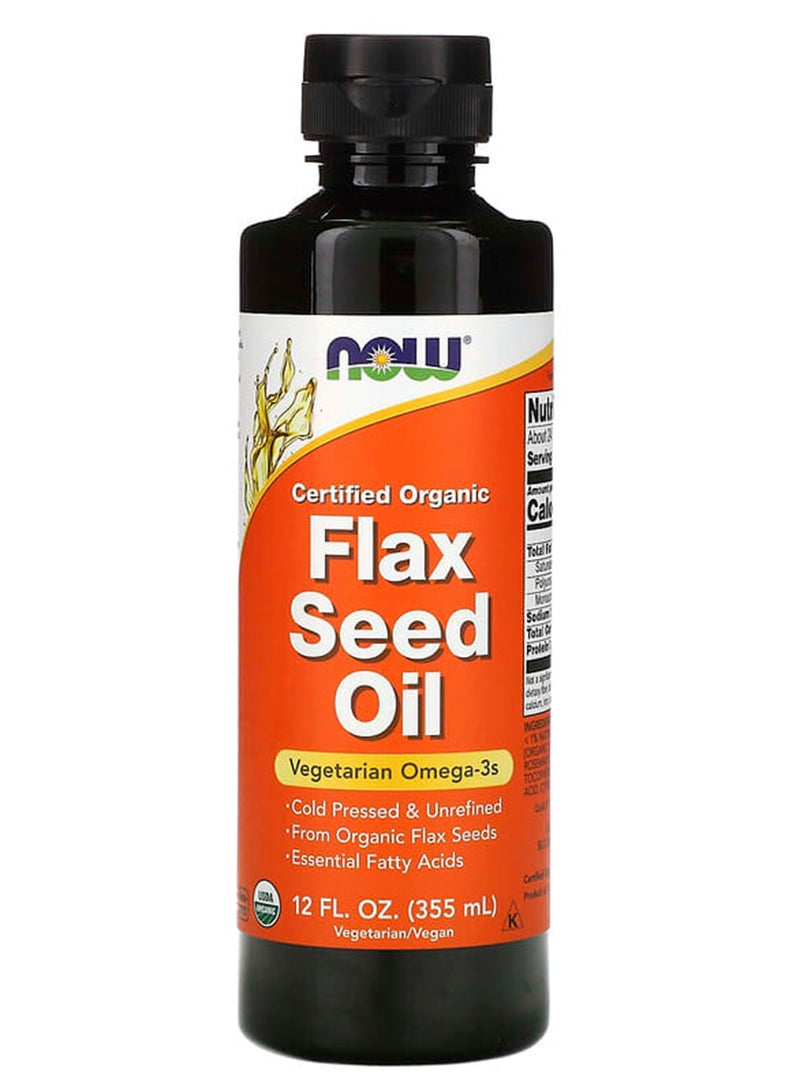Now Foods - Organic Flax Seed Oil - Image 1