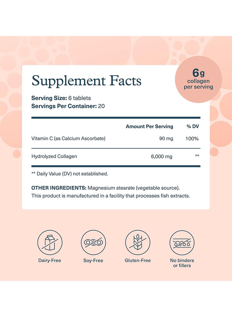 youtheory Collagen Skin, Hair And Nail Formula - 120 Tablets - Image 2