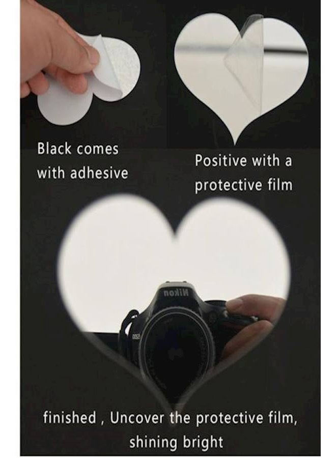 25 PCS Removable Crystal Acrylic Mirror Butterfly Wall Decals Fashion DIY Home Decorations Silver - Image 4