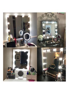 GE 10-Piece LED Vanity Mirror Light Set Brown/White 45*45*51cm  - Image 1
