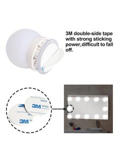 GE 10-Piece LED Vanity Mirror Light Set Brown/White 45*45*51cm  - Image 3
