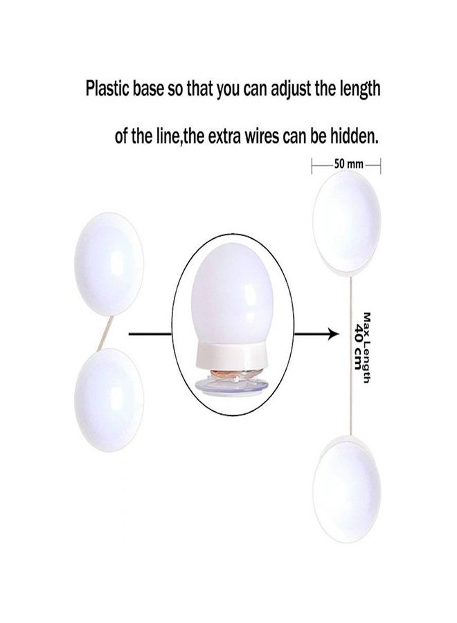 GE 10-Piece LED Vanity Mirror Light Set Brown/White 45*45*51cm  - Image 5