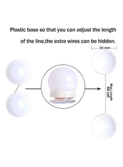 GE 10-Piece LED Vanity Mirror Light Set Brown/White 45*45*51cm  - Image 2