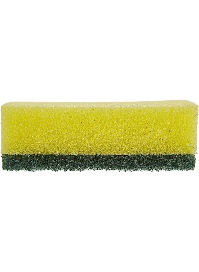 Vileda Tip Top Dish Washing Medium Foam Sponge Scourer Promo 9 Pcs, Long-Lasting and Durable, Sensitive Surfaces, Yellow & Green, (9 Pcs Per Pack). Green - Image 4