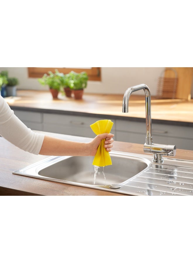 Vileda Sponge Cloth XXL Value Pack 10 Pcs 100% Natural Materials, Super Absorbent, Durable, 5 Pcs Assorted Color 18x20cm - Image 2