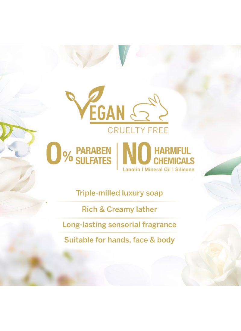 ياردلي مجموعة صابون فاخر برائحة الياسمين من 3 قطع وزن 100 جرام - Image 5