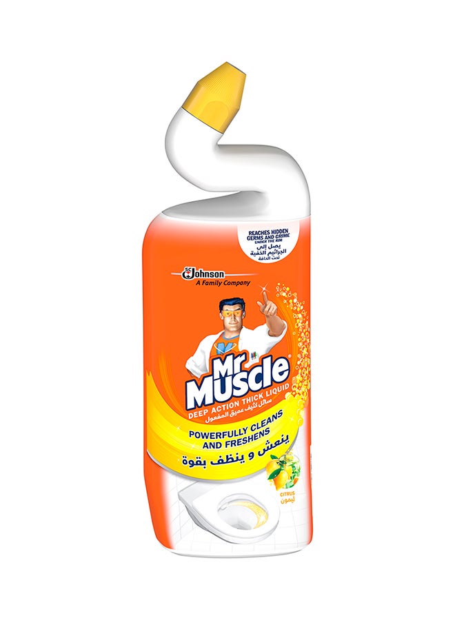 Mr Muscle Toilet Cleaner Citrus Deep Action Thick Liquid 750ml  - Image 1