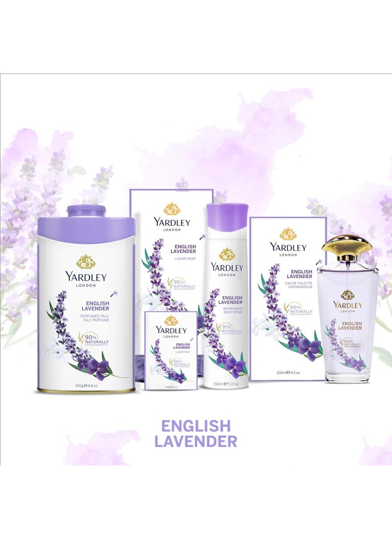 ياردلي مجموعة صابون فاخر باللافندر الإنجليزي مكونة من 3 قطع أرجواني 3 x 100جرام - Image 4
