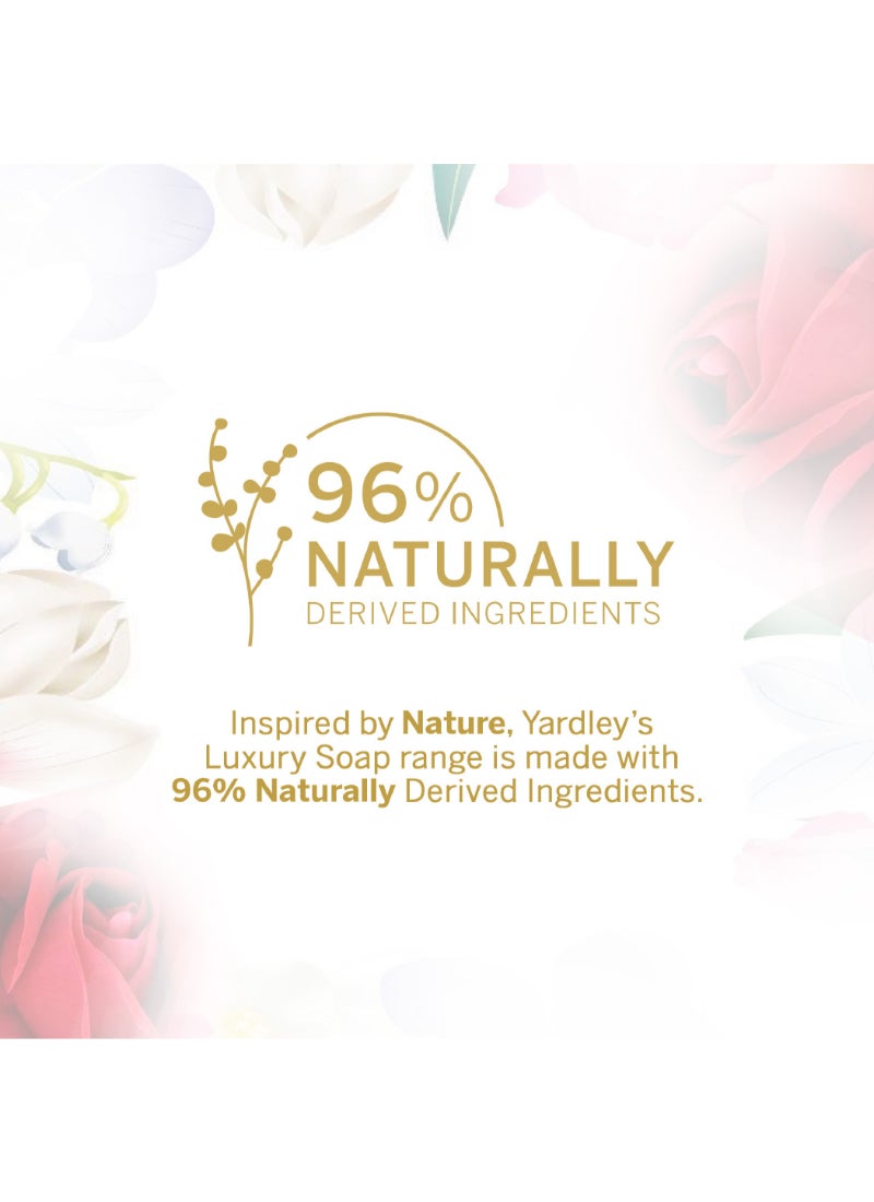 ياردلي مجموعة الصابون الفاخرة رويال ريد روزيز من 3 قطع 3x100جرام - Image 5