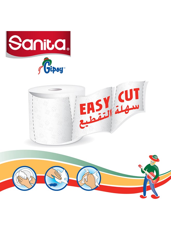 سانيتا مناشف ورقية جيبسي ماكسي 1500 قطعة أبيض - Image 2