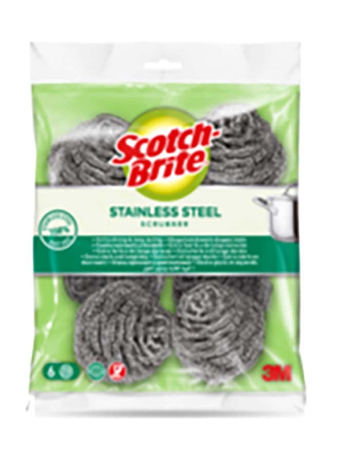 3M 6-Piece Scotch Brite Metal Spiral Set Silver - Image 1
