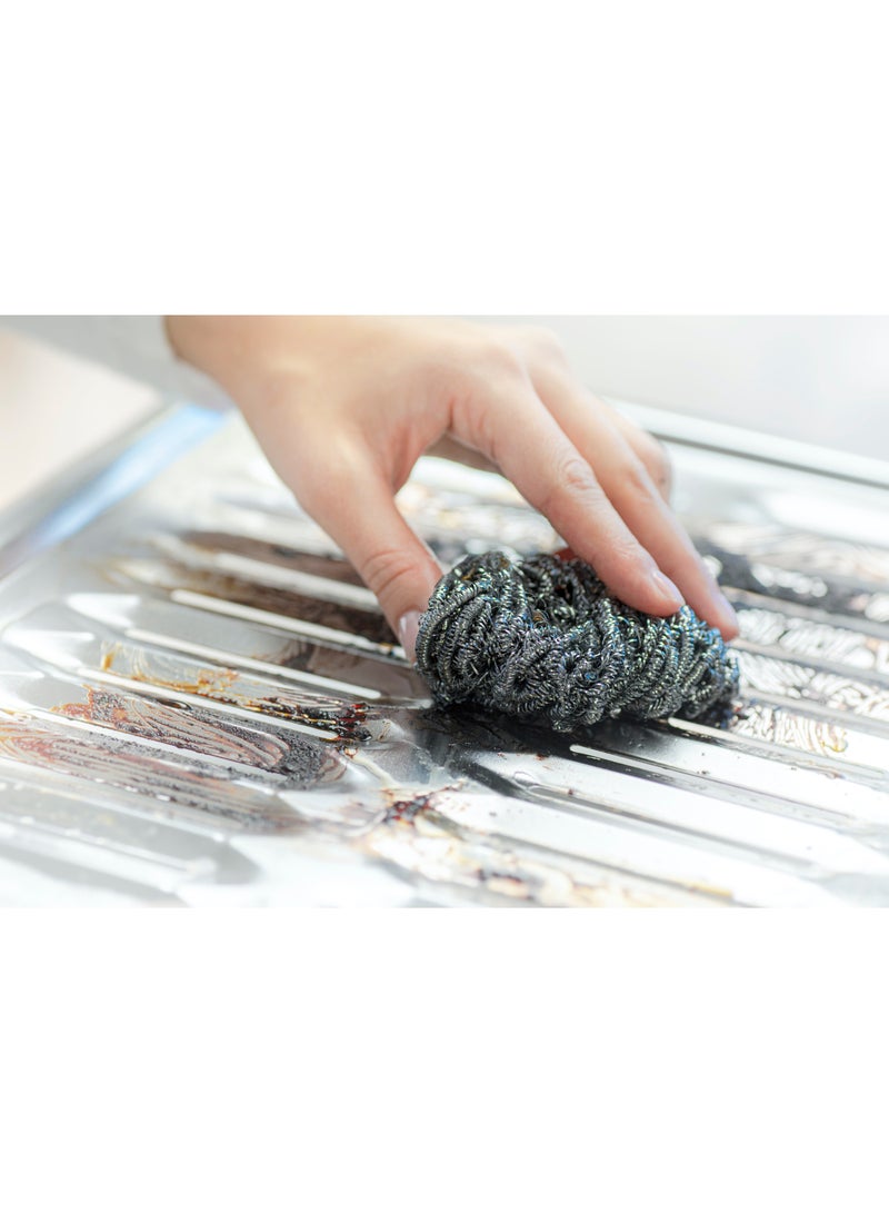 Scotch Brite Stainless Steel Scrubber 6 Pieces Silver - Image 5