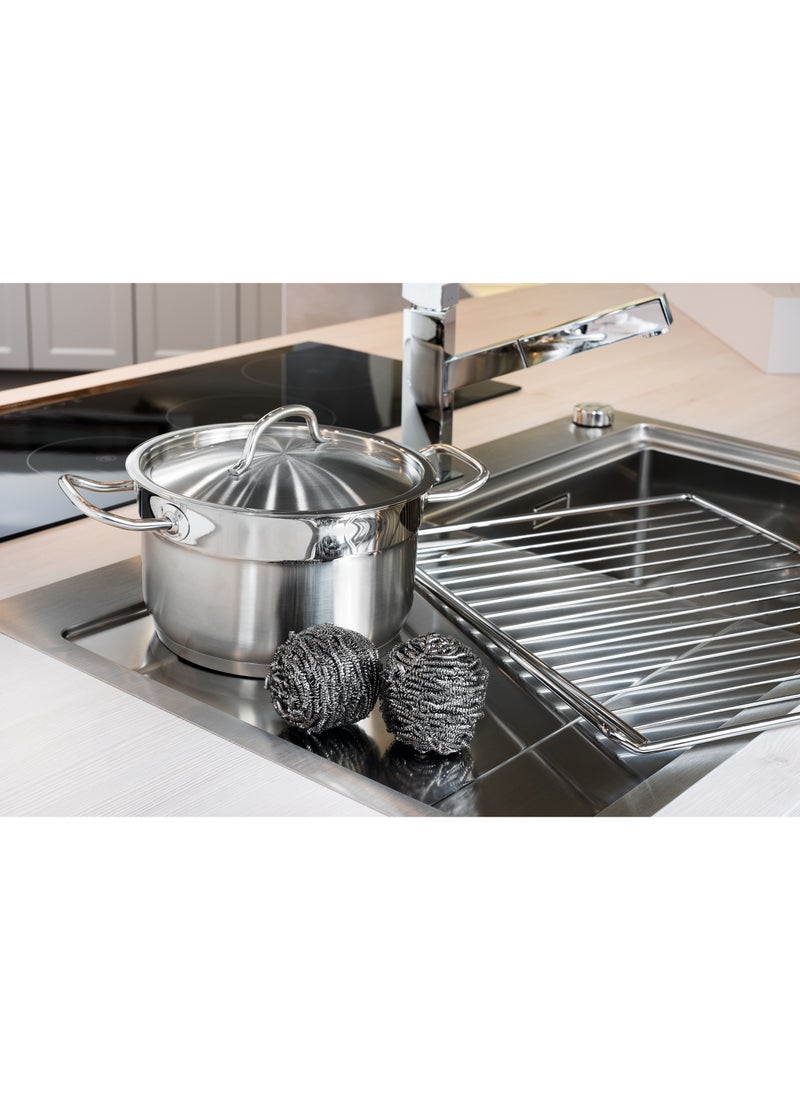 Scotch Brite Stainless Steel Scrubber 6 Pieces Silver - Image 4