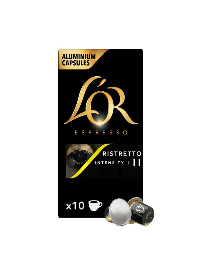 L'or Espresso Intensity 11 Coffee Capsule Drinks Ristretto 10 Capsules Ristretto 52grams  - Image 1