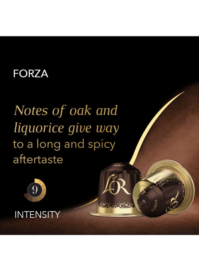 L'or Espresso Forza Intensity 9 Coffee Capsule Drinks 52grams Pack of 10  - Image 3