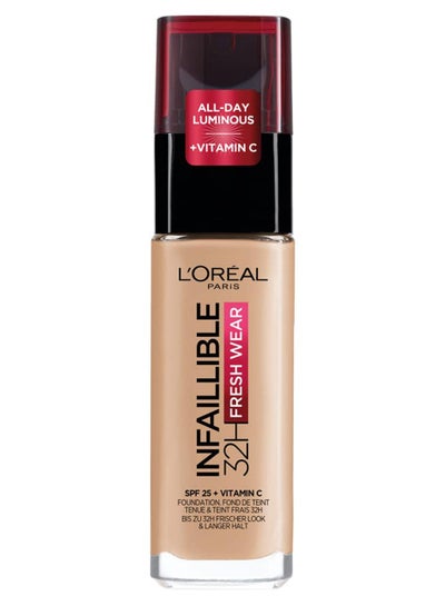 L'OREAL PARIS Infallible 32H Fresh wear Foundation 140 Cool Undertone Sous- Ton Rose