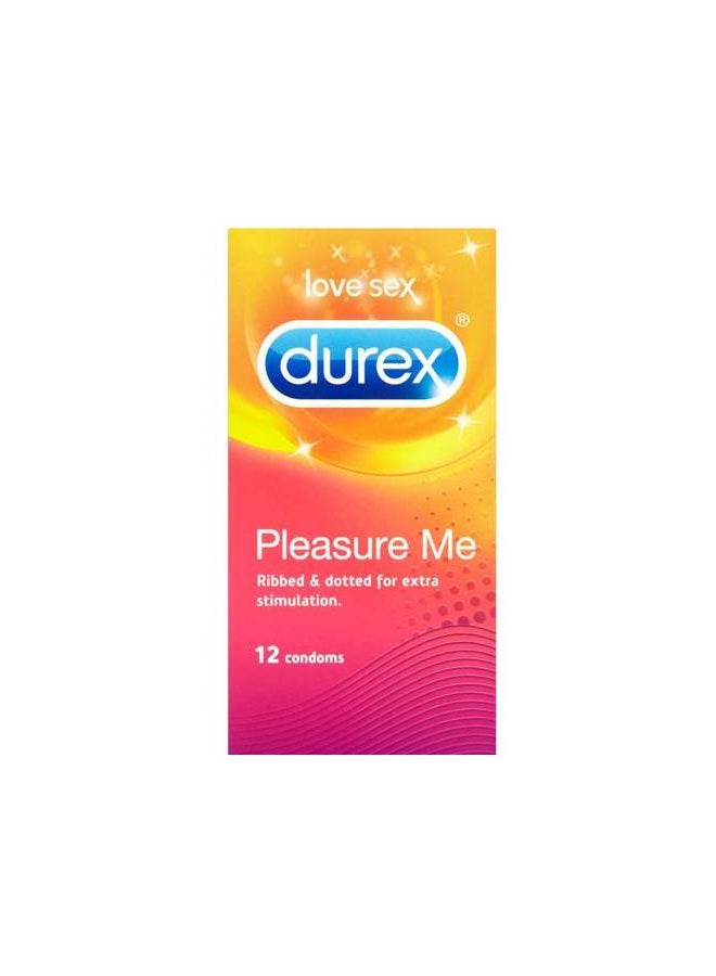 Durex Pleasure Me Condoms - Exciting Ribbed- Dotted 12 Pack