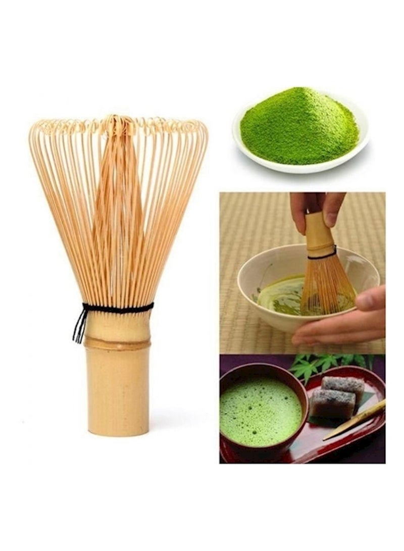 Bamboo Tea Powder Whisk Beige 10x5.5x2.5cm