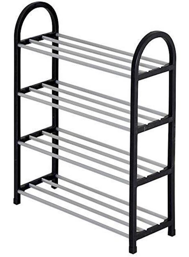 Four Storey Fine Quality Shoe Rack Black