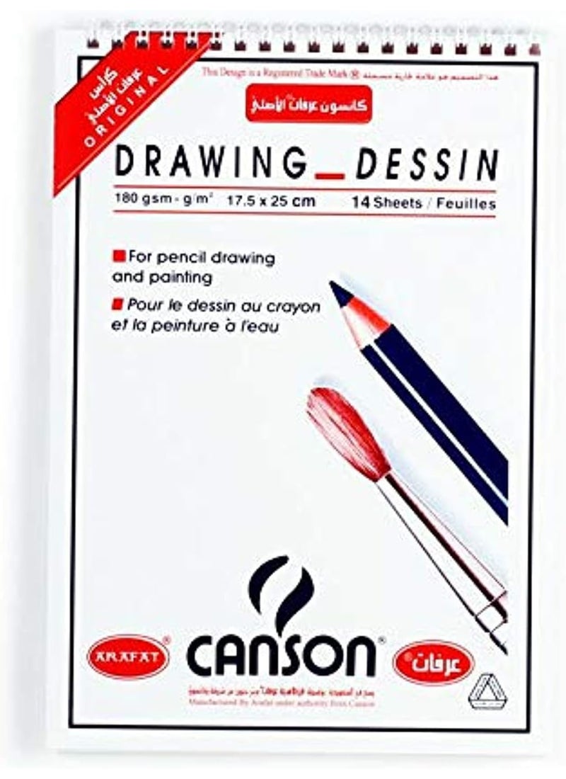 Canson Sketch Book A4 180gsm White