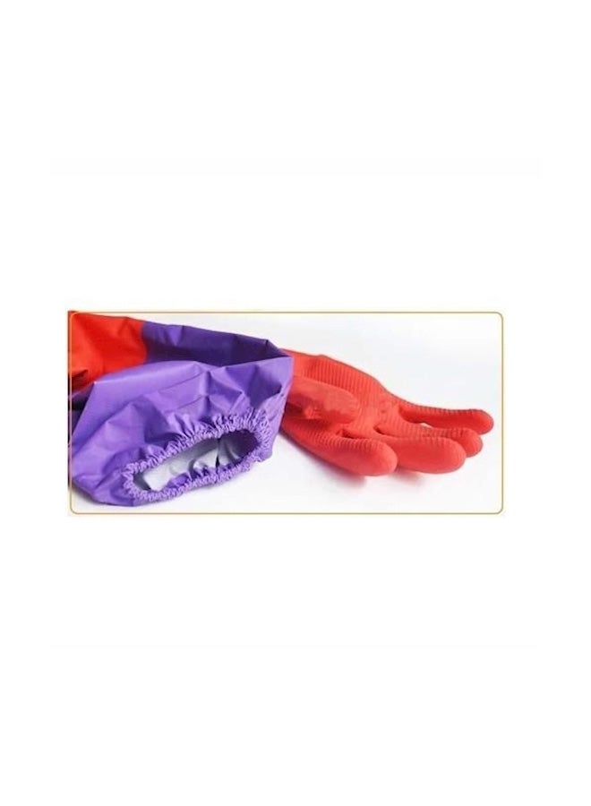 2-Piece Long Sleeves Gloves Red/Purple 22.3x11.6x3.1cm - Image 4