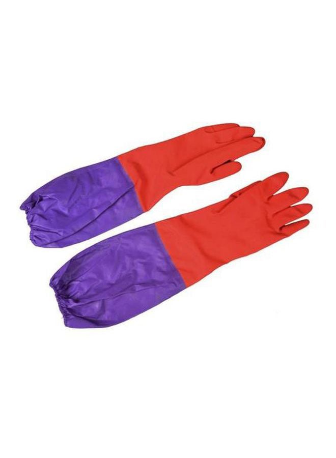 2-Piece Long Sleeves Gloves Red/Purple 22.3x11.6x3.1cm - Image 2