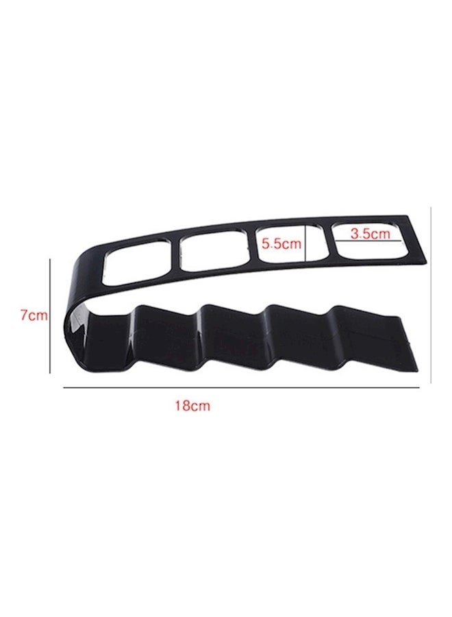 Generic - 4-slot Remote Control Holder Black 7x18cm - Image 1