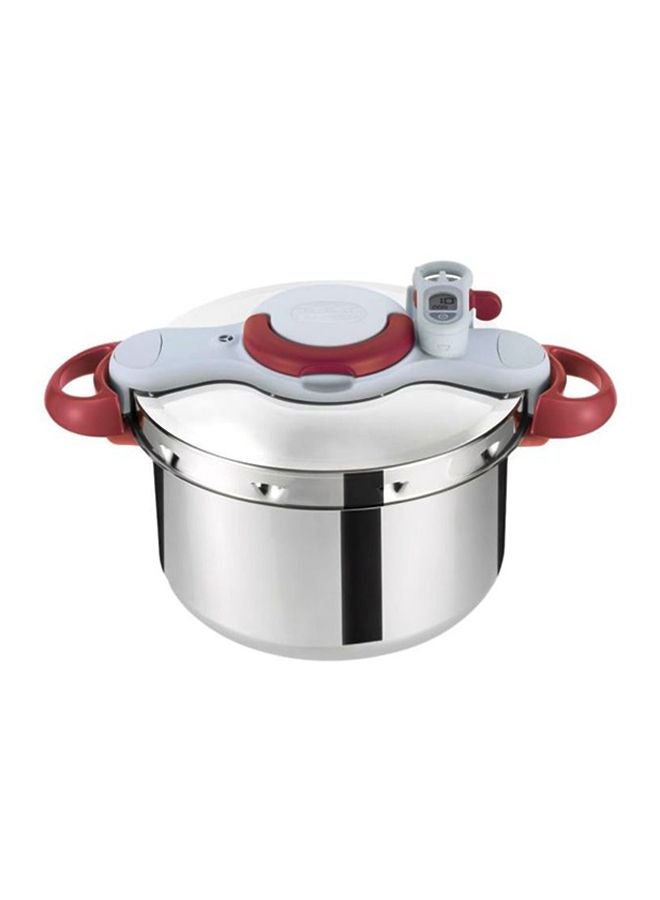 Tefal TEFAL Pressure Cooker | Clipsominut Perfect 7.5L | Stainless Steel | All heat sources including induction | Vitamins Preserved | Made in France | 2 Years Warranty | P4624831 Red 7.5Liters 