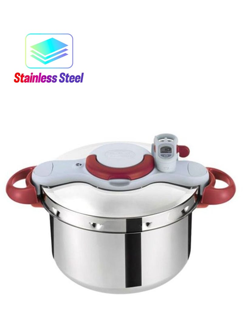 Tefal - TEFAL Pressure Cooker | Clipsominut Perfect 7.5L | Stainless Steel | All heat sources including induction | Vitamins Preserved | Made in France | 2 Years Warranty | P4624831 Red 7.5Liters - Image 1