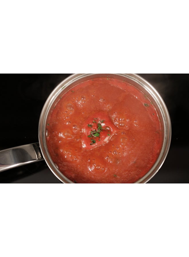 تيفال طقم أواني طهي 12 قطعة غير لاصق مع إشارة حرارية لون أحمر سوبر كوك B243SC87 ألومنيوم أحمر 28 سم فضي / شفاف 28سم - Image 5