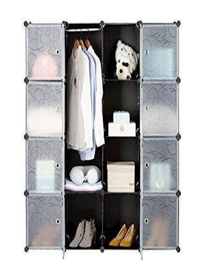 16 Cube Storage Cupboard Cabinet Wardrobe () Black - Image 4