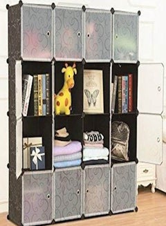 Generic 16 Cube Storage Cupboard Cabinet Wardrobe () Black  - Image 3