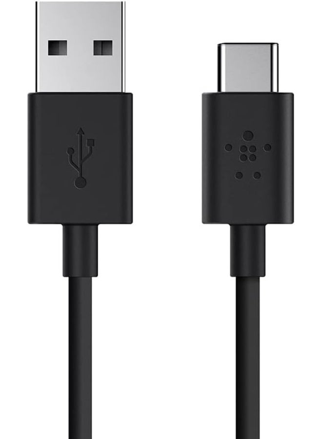 belkin BoostCharge USB C To USB A Charger Cable Type C Cable USB C Cable For iPhone 15 Samsung Galaxy S24 S24+ S24 Ultra Pixel iPad Pro NIntendo Switch And More 1m Black Black  - Image 2