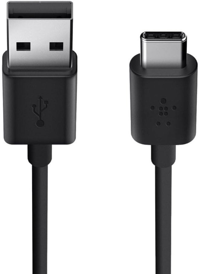 belkin BoostCharge USB C To USB A Charger Cable Type C Cable USB C Cable For iPhone 15 Samsung Galaxy S24 S24+ S24 Ultra Pixel iPad Pro NIntendo Switch And More 1m Black Black  - Image 4