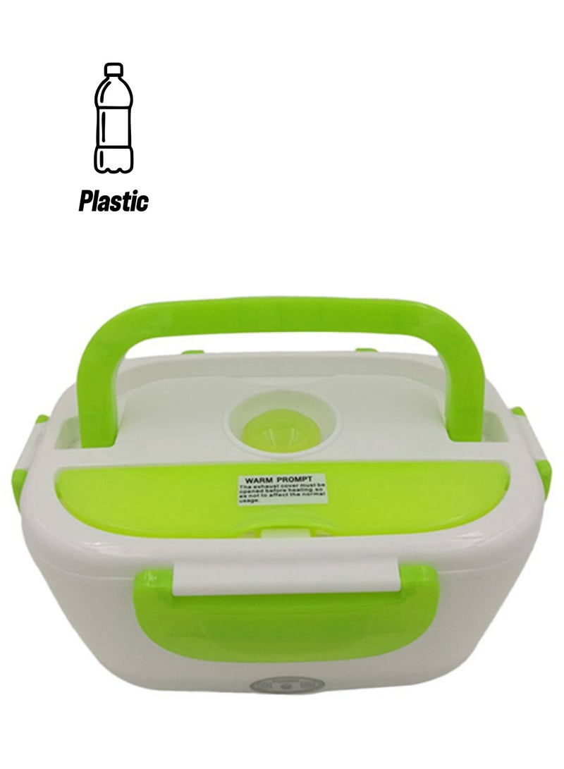 علبة غداء محمولة ومتعددة الأغراض ومزودة بخاصية التسخين الكهربي أخضر 16 x 10.5 x 22.2سم - Image 1