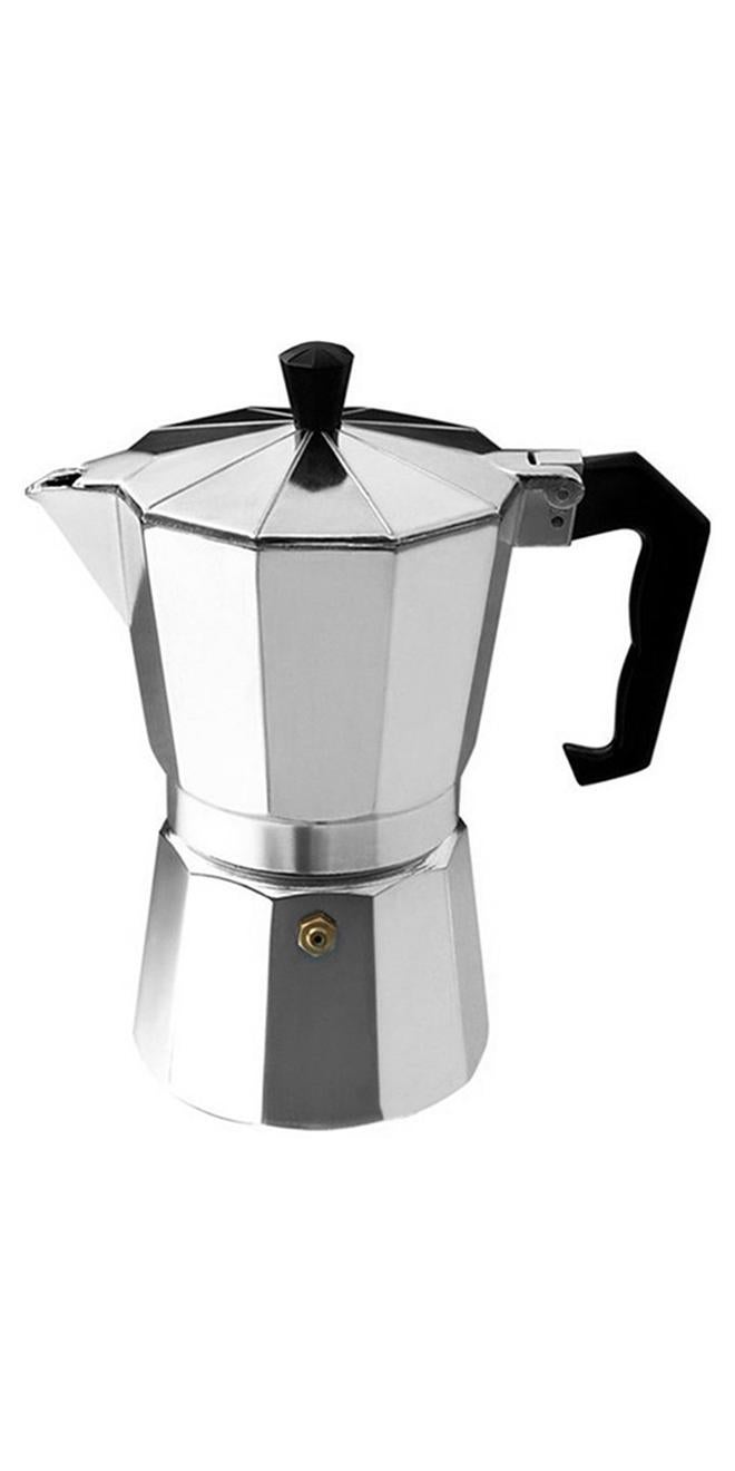 ماكينة صنع قهوة بدورق لعمل موكا وإسبريسو فضي 9.2 x 9.2 x 19.5سم - Image 1