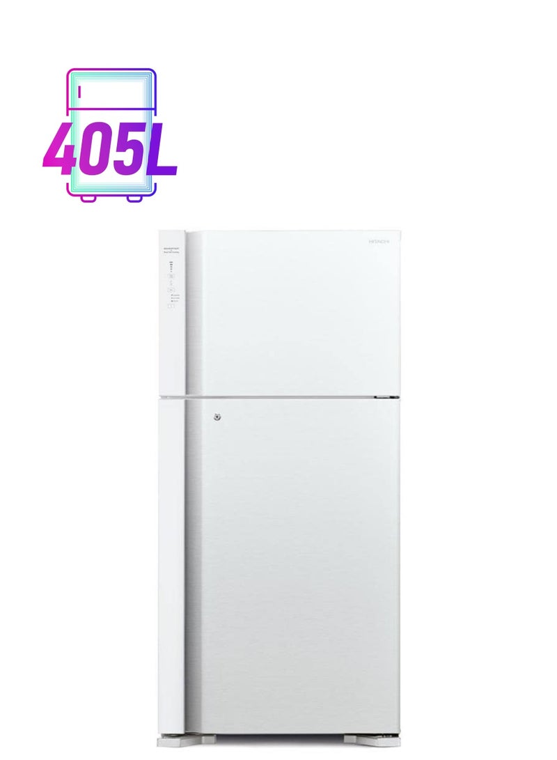 هيتاشي ثلاجة ببابين 550 لترًا R-V700PS7K TWH أبيض - Image 1