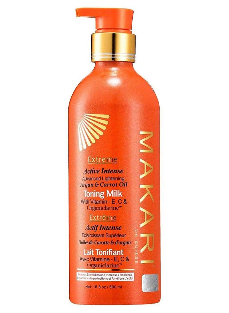 Extreme Carrot And Argan Oil Skin Toning Body Milk