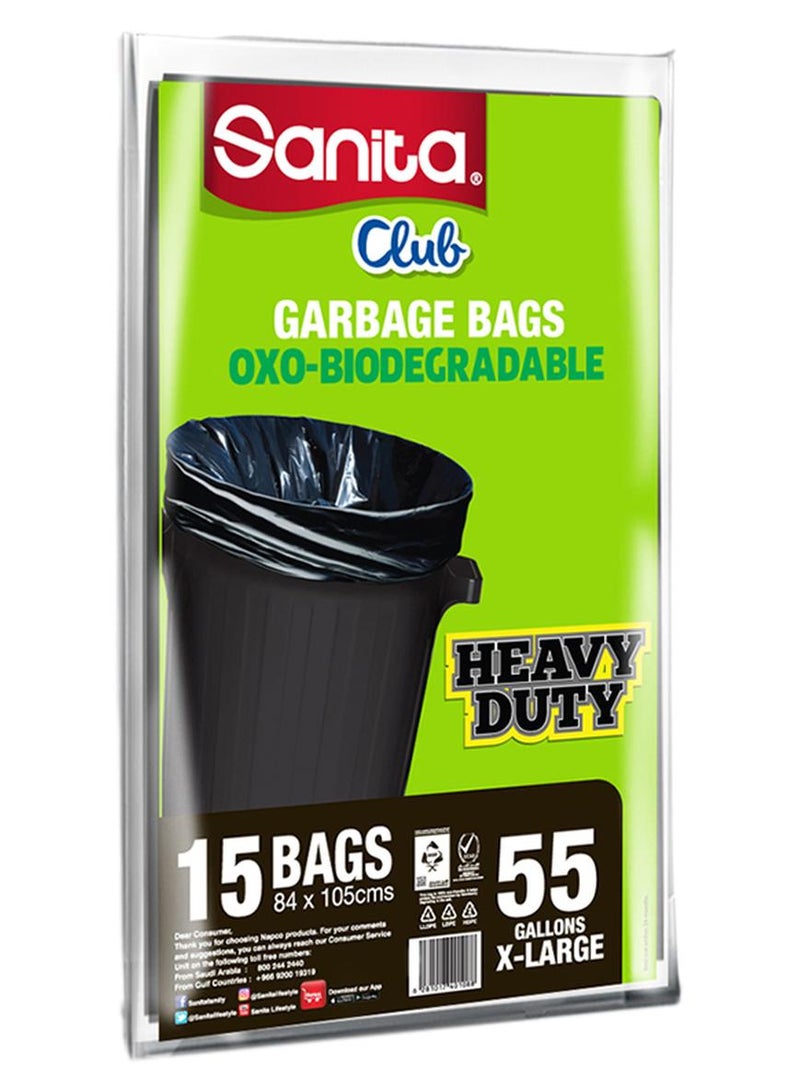 سانيتا كلوب مجموعة أكياس قمامة كلوب للتنظيف من 15 قطعة - Image 1